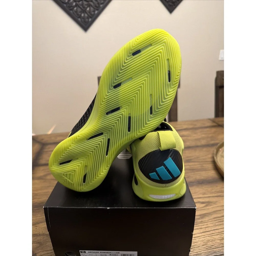 Sz 10 Adidas AE1 Low Preloved Lime Men's Basketball Shoes JS1778 …X2